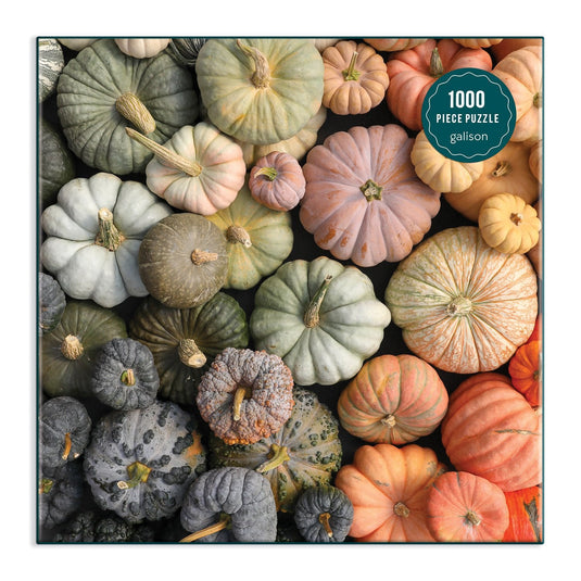 Heirloom Pumpkins 1000 Piece Jigsaw Puzzle by Galison - 2