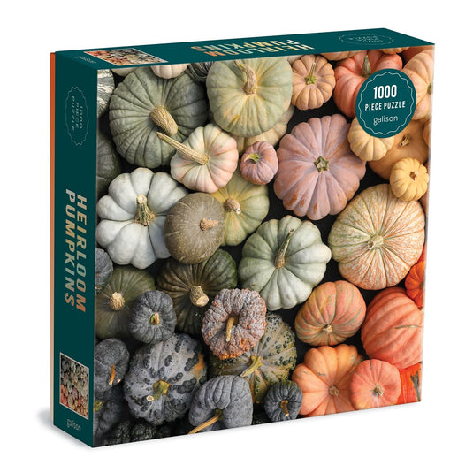 Heirloom Pumpkins 1000 Piece Jigsaw Puzzle by Galison - 1