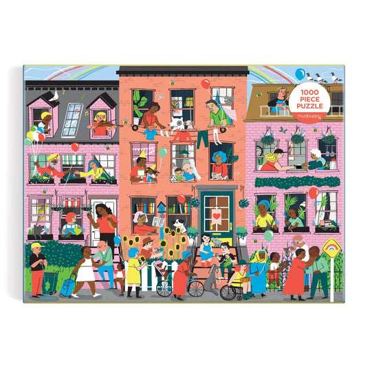 Hey Neighbors! 1000 Piece Family Puzzle by Galison - 2