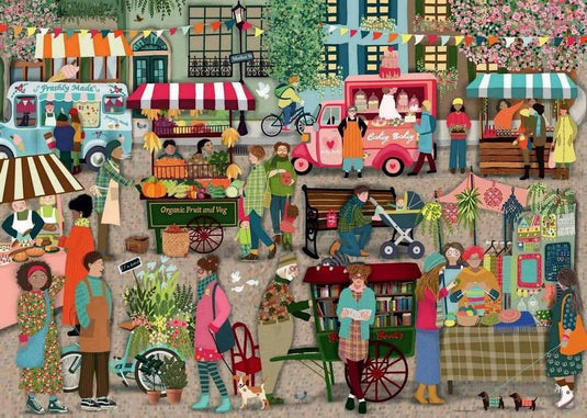Street Market 1000 Piece Jigsaw Puzzle by Ravensburger - 2