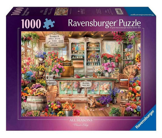 All Seasons Flower Shop 1000 Piece Jigsaw Puzzle by Ravensburger - 1