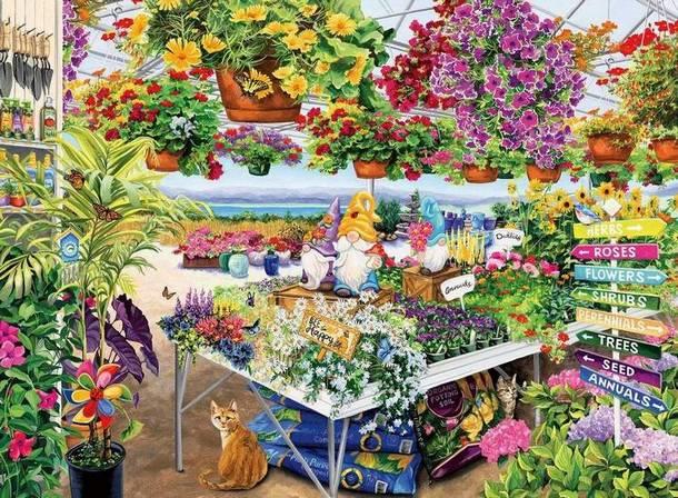 Glorious Garden Center 500 Piece Jigsaw Puzzle by Ravensburger