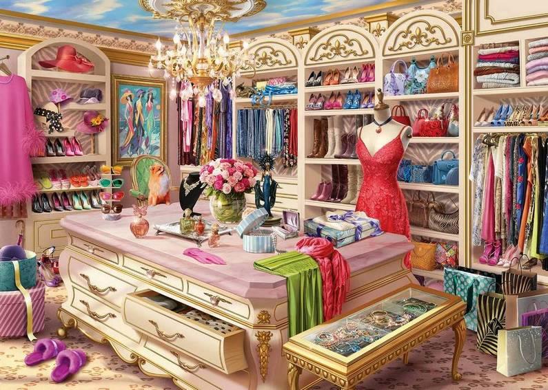 The Coveted Closet 1000 Piece Jigsaw Puzzle by Ravensburger