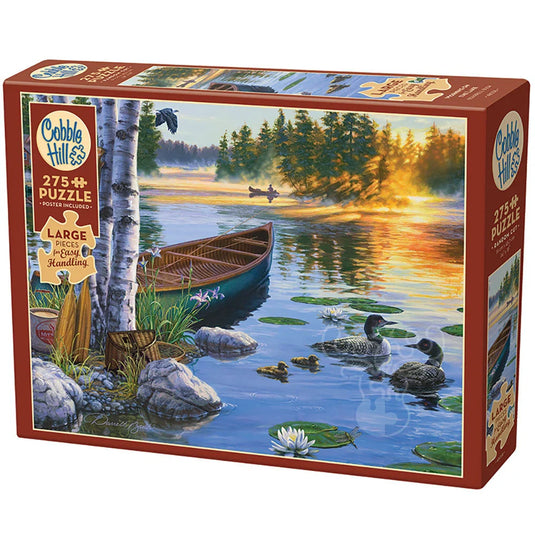 Morning on the Lake 275 Piece Jigsaw Puzzle by Cobble Hill - 1