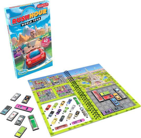 Rush Hour Magnetic Travel Puzzle Board Game by Ravensburger - 1