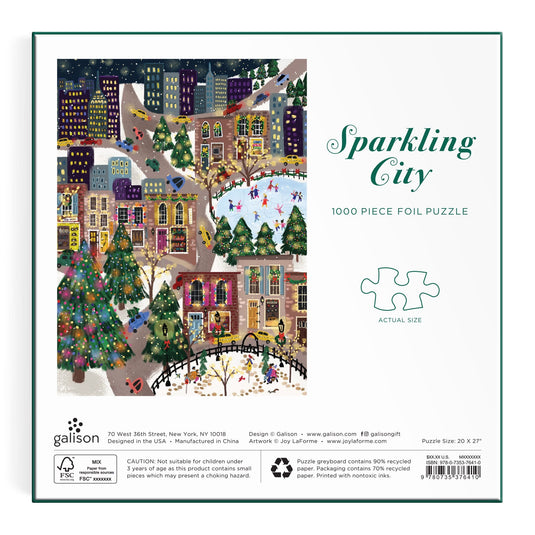 Sparkling City 1000 Piece Jigsaw Puzzle by Galison - 5