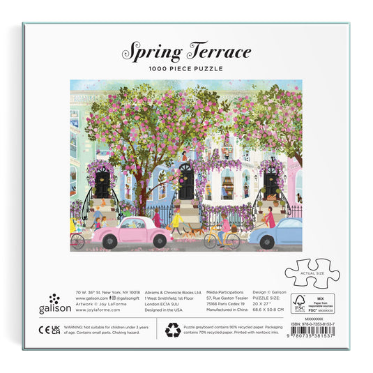 Spring Terrace 1000 Piece Jigsaw Puzzle by Galison - 5