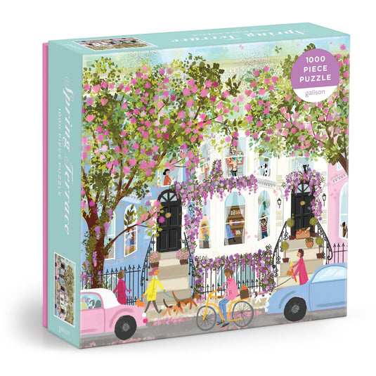 Spring Terrace 1000 Piece Jigsaw Puzzle by Galison - 1