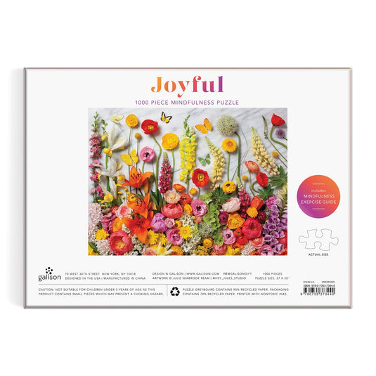 Joyful 1000 Piece Jigsaw Puzzle by Galison - 3