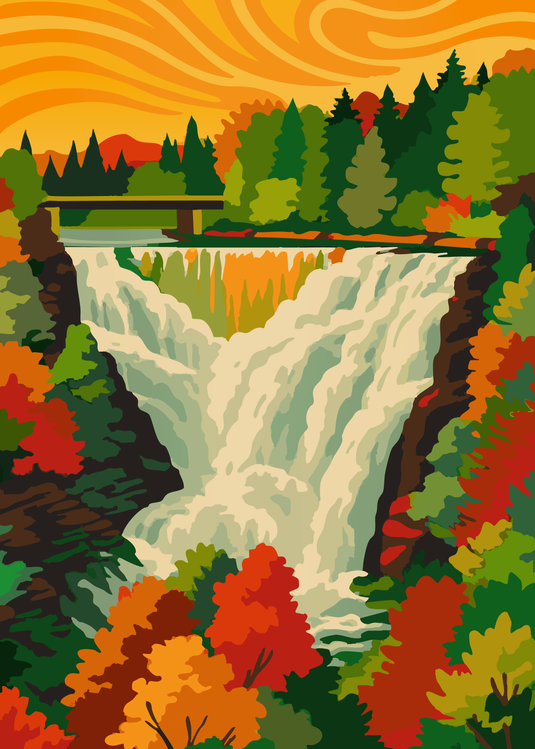 Autumn Cascade 1000 Piece Puzzle by Villager Puzzles