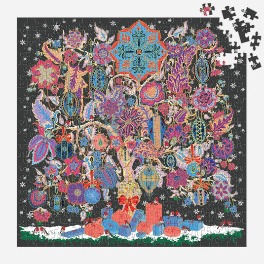 Christmas Tree of Life 500 Piece Jigsaw Puzzle by Galison - 4