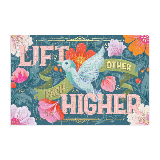 Lift Each Other Higher 128 Piece Jigsaw Puzzle by Galison - 3