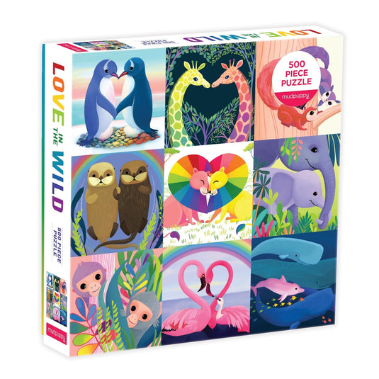 Love in the Wild 500 Piece Family Puzzle by Galison - 1