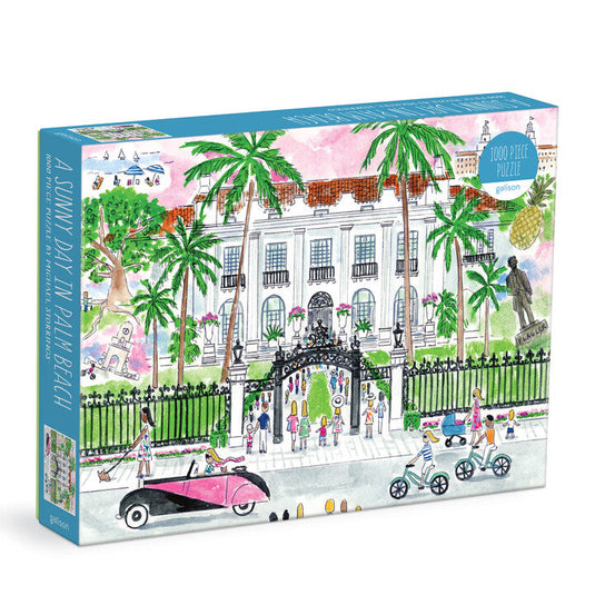 A Sunny Day in Palm Beach 1000 Piece Jigsaw Puzzle by Galison - 1