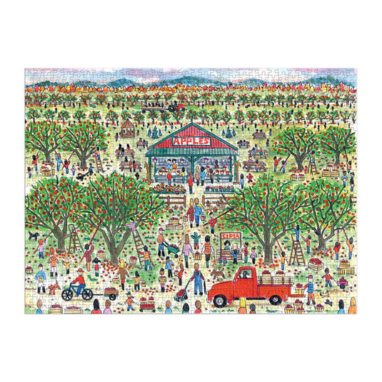 Apple Pickin' 1000 Piece Jigsaw Puzzle by Galison - 3