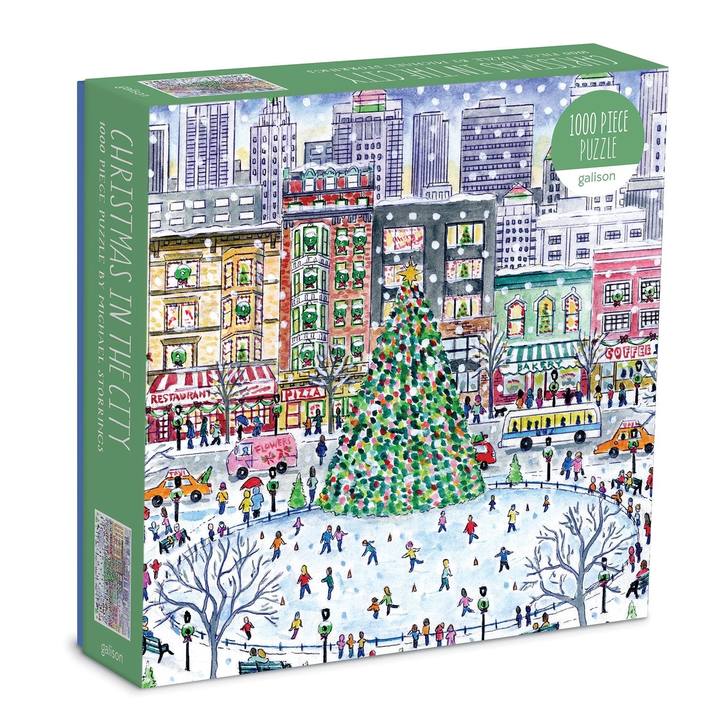 Christmas in the City 1000 Piece Jigsaw Puzzle by Galison