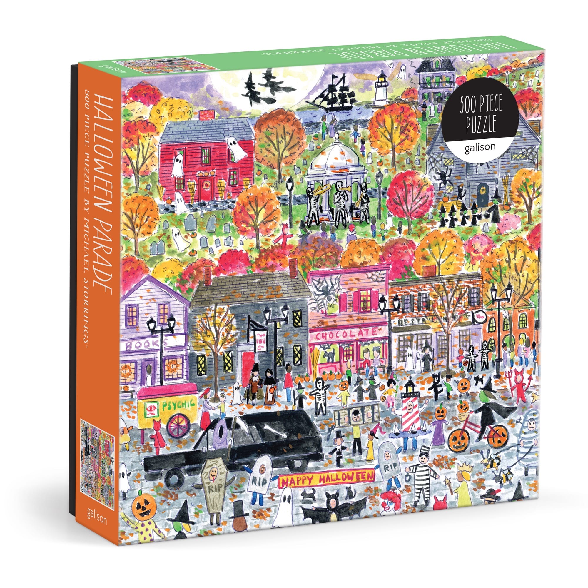 Halloween Parade 500 Piece Jigsaw Puzzle by Galison