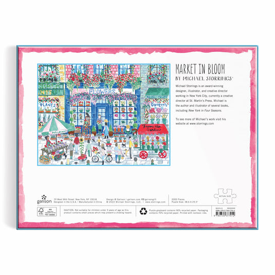 Market in Bloom 2000 Piece Jigsaw Puzzle by Galison - 5