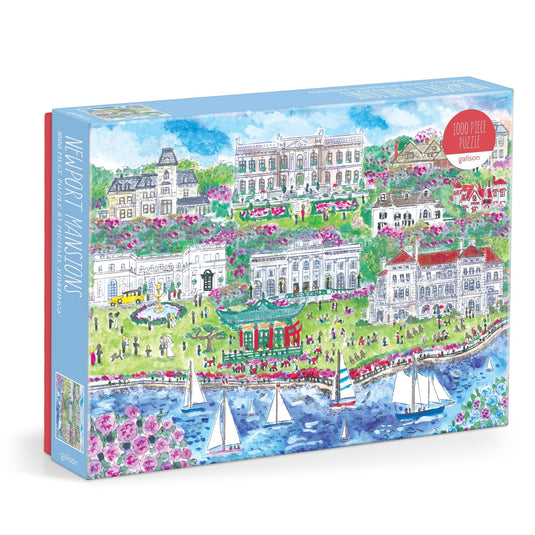 Newport Mansions 1000 Piece Jigsaw Puzzle by Galison - 1