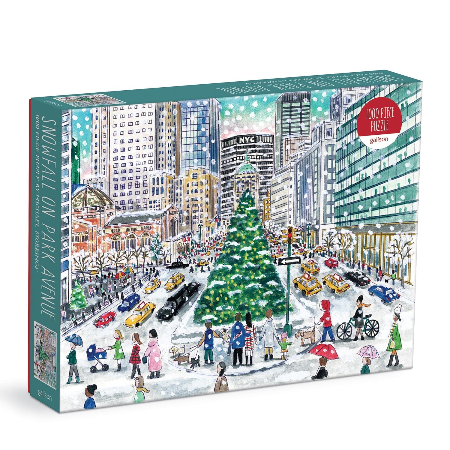 Snowfall on Park Avenue 1000 Piece Jigsaw Puzzle by Galison