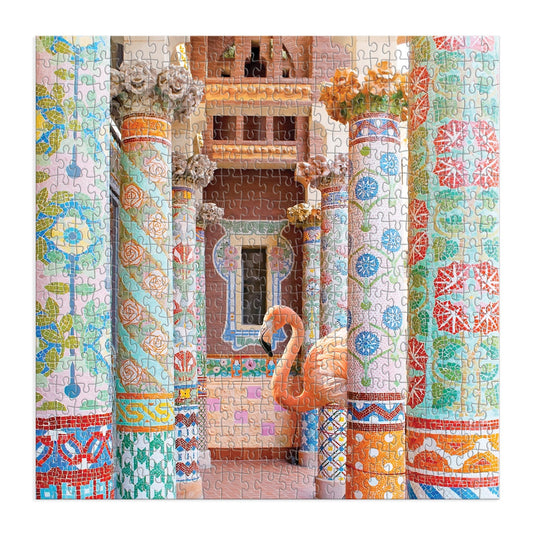 Mosaic Hall 500 Piece Jigsaw Puzzle by Galison - 3