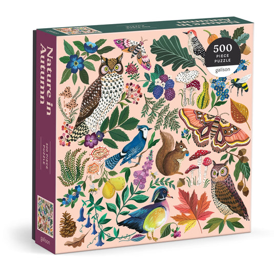 Nature in Autumn 500 Piece Jigsaw Puzzle by Galison - 1