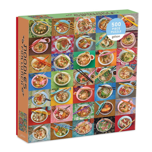 Noodles for Lunch 500 Piece Jigsaw Puzzle by Galison - 1