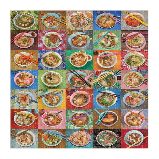 Noodles for Lunch 500 Piece Jigsaw Puzzle by Galison - 4