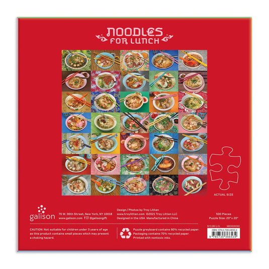 Noodles for Lunch 500 Piece Jigsaw Puzzle by Galison - 6