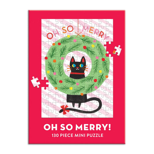 Oh So Merry 130 Piece Mini Jigsaw Puzzle by Galison