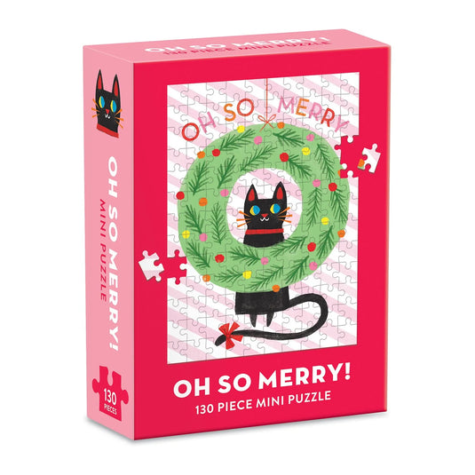 Oh So Merry 130 Piece Mini Jigsaw Puzzle by Galison