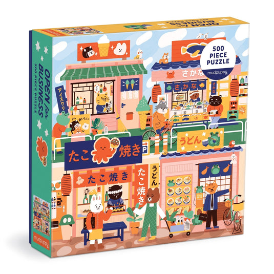 Open for Business 500 Piece Family Puzzle by Galison - 1