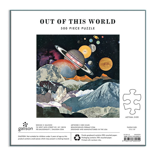 Out of this World 500 Piece Jigsaw Puzzle by Galison - 4