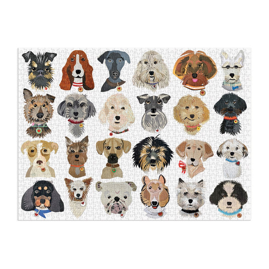 Paper Dogs 1000 Piece Jigsaw Puzzle by Galison - 3