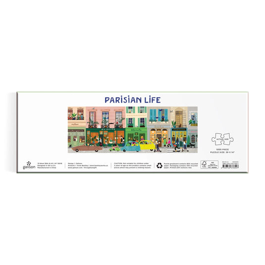 Parisian Life 1000 Piece Panoramic Jigsaw Puzzle by Galison