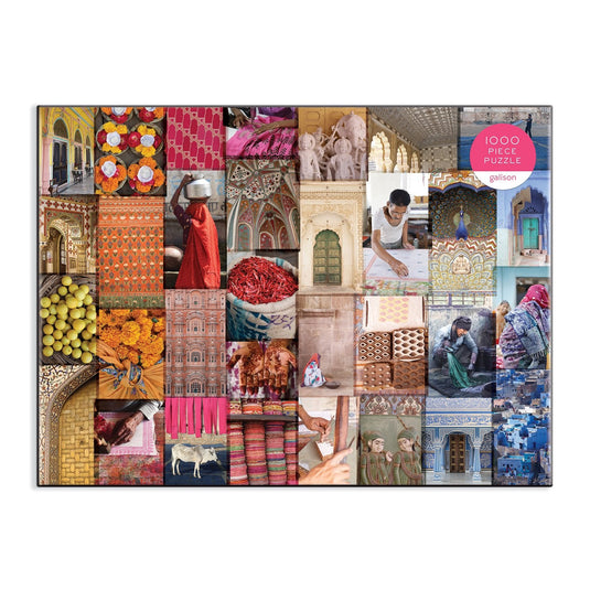 Patterns of India: A Journey Through Colors, Textiles and the Vibrancy of Rajasthan 1000 Piece Jigsaw Puzzle by Galison - 2