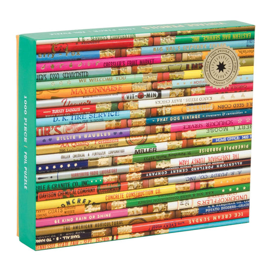 Pencils 1000 Piece Jigsaw Puzzle by Galison - 1