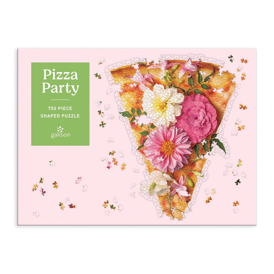 Pizza Party 750 Piece Shaped Jigsaw Puzzle by Galison - 2