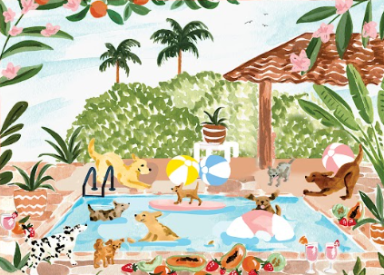 Pool Party 250 Piece Puzzle by Villager Puzzles