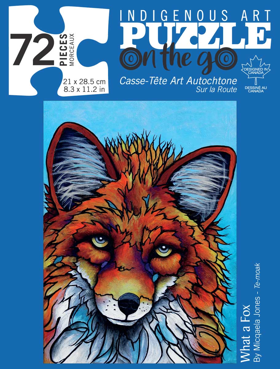 What a Fox (Te-Moak Tribe) 72 Piece Jigsaw Puzzle By the Indigenous Collection