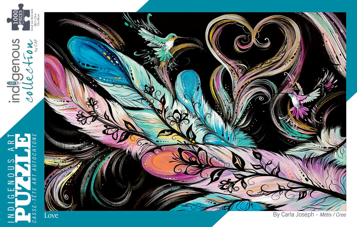Love (Metis/Cree Tribe) 1000 Piece Jigsaw Puzzle By the Indigenous Collection