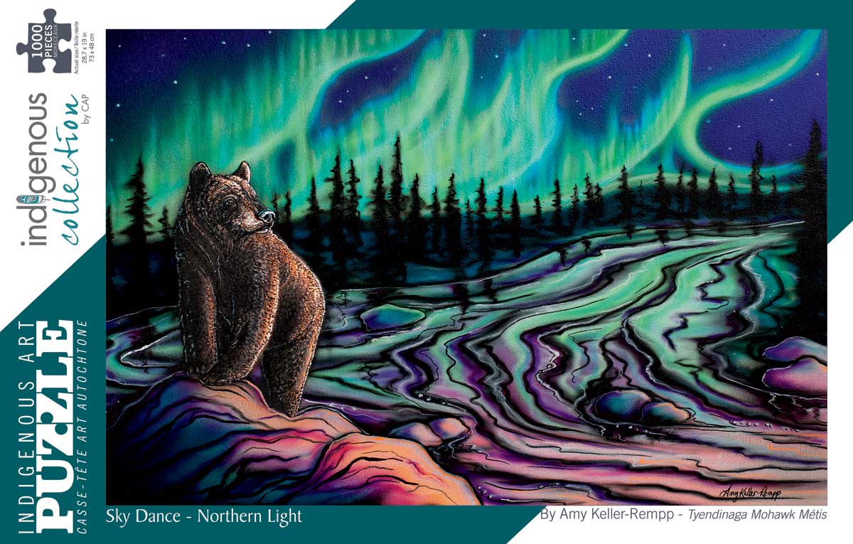 Sky Dance - Northern Light (Mohawk Tribe) 1000 Piece Jigsaw Puzzle By the Indigenous Collection