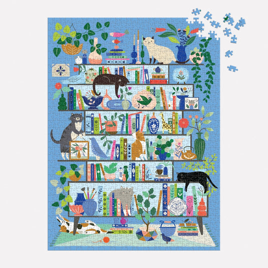 Purrfect Nook 1000 Piece Jigsaw Puzzle by Galison - 4