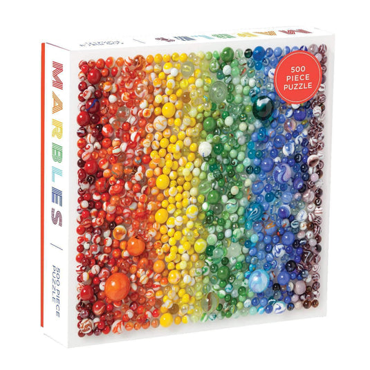 Rainbow Marbles 500 Piece Jigsaw Puzzle by Galison