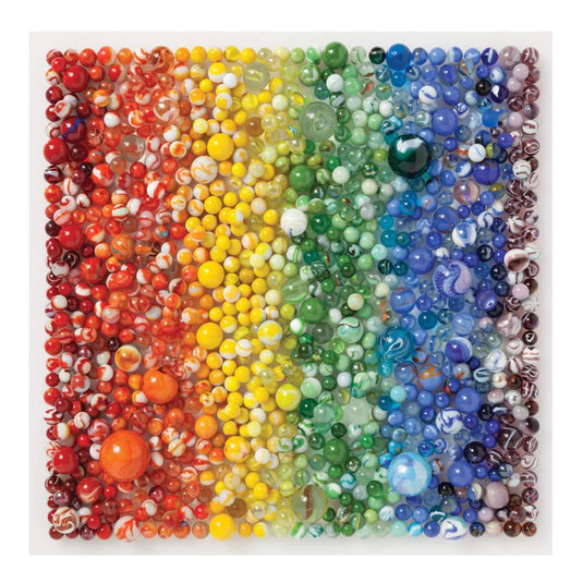 Rainbow Marbles 500 Piece Jigsaw Puzzle by Galison