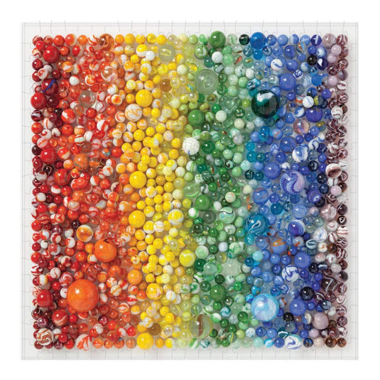 Rainbow Marbles 500 Piece Jigsaw Puzzle by Galison