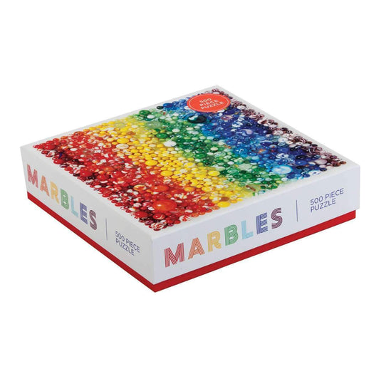 Rainbow Marbles 500 Piece Jigsaw Puzzle by Galison