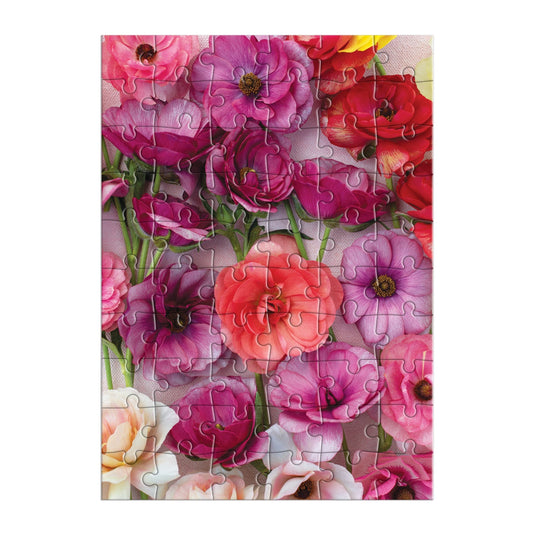 Ranunculus Greeting Card 60 Piece Jigsaw Puzzle by Galison - 2