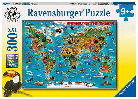Animals of the World 300 Piece Jigsaw Puzzle by Ravensburger - 1