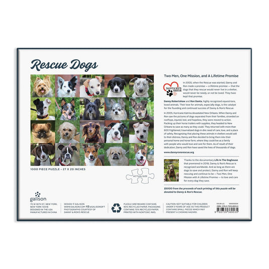 Rescue Dogs 1000 Piece Jigsaw Puzzle by Galison - 6